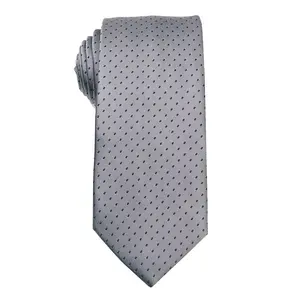 Navy Blue And Gray Micro Fibre Necktie 100% Polyester Ties For Men Business Men Tie Shirts