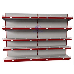 Servicio de OEM color rojo blanco estante de exhibición de 5 capas de los estantes de los supermercados góndola de la <span class=keywords><strong>farmacia</strong></span> - Product Image 5