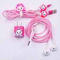 Özel silikon koruyucu iPhone kablosu için, kablosu liberator koruyucu koruyucu iPhone USB kablosu