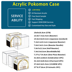กล่องอะคริลิคแม่เหล็กแบบกำหนดเอง อุปกรณ์เสริม TCG อะคริลิค กล่องป้องกันการกระแทกแบบแม่เหล็กอะคริลิคสำหรับกล่อง ETB - Product Image 2