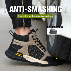 <span class=keywords><strong>Zapatos</strong></span> de Seguridad ZP Superligeros, Transpirables, con Protección de Gamuza y Puntera de Acero para Hombre y Mujer, para Fábrica, Verano y Otoño - Product Image 5