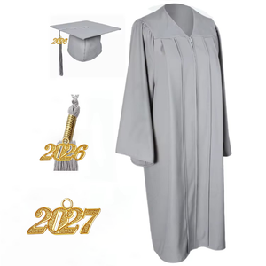 Ensemble de <span class=keywords><strong>Robe</strong></span> de Cérémonie Universitaire Unisexe en Polyester Tissé Personnalisé de Haute Qualité avec Toque et Étole Noire - Product Image 6