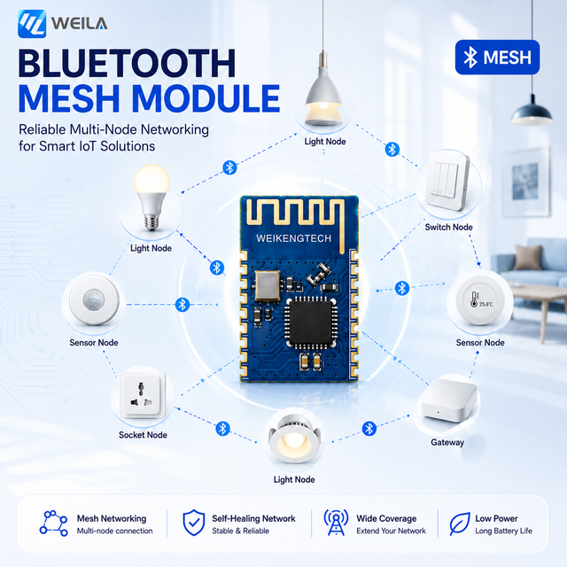 Mesh Module BLE 5.0 Wireless Networking Module for Smart Home IoT Applications
