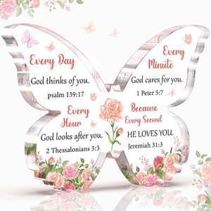 Regalos Personalizados para Papá de Pafu, Forma de Mariposa Acrílica, Regalo para el Día del Padre, del Día de la Madre, Cumpleaños, Aniversario, de Hija o Hijo - Product Image 3