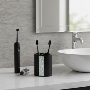 Portaspazzolino nero Luanda - Product Image 3