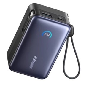 Anker Power Bank 10000mAh With Built In <b>Cable</b> Fast Charging Portable <b>Charger</b> For Phone Tablet - Product Image 1