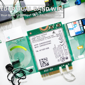 Module WiFi double bande 802.11ac BT4.2 Carte WiFi externe M.2 1200Mbps <span class=keywords><strong>7265NGW</strong></span> pour ordinateur portable/ordinateur portable En stock - Product Image 2