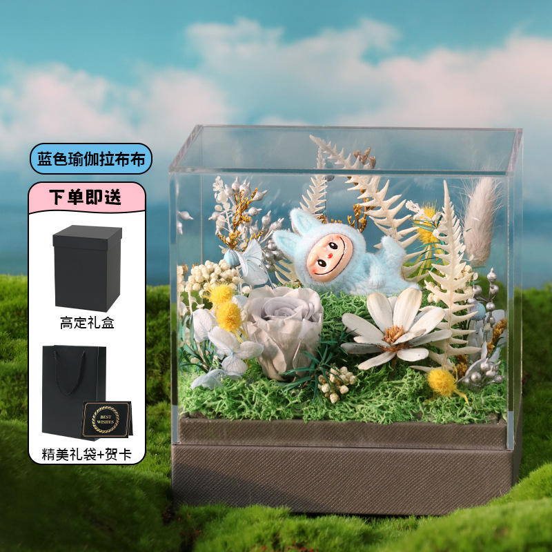 Gray yoga labubu - set material pack