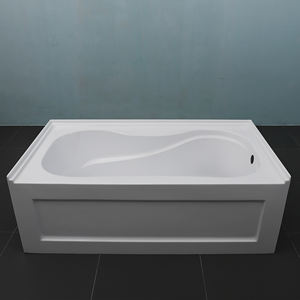 CUPC Usine Meilleur Prix Qualité 100% <span class=keywords><strong>Acrylique</strong></span> <span class=keywords><strong>Renforcé</strong></span> FRPt Alcôve/Jupe <span class=keywords><strong>Baignoire</strong></span> Moderne 1518x813x546mm (59 Salle De Bains - Product Image 4