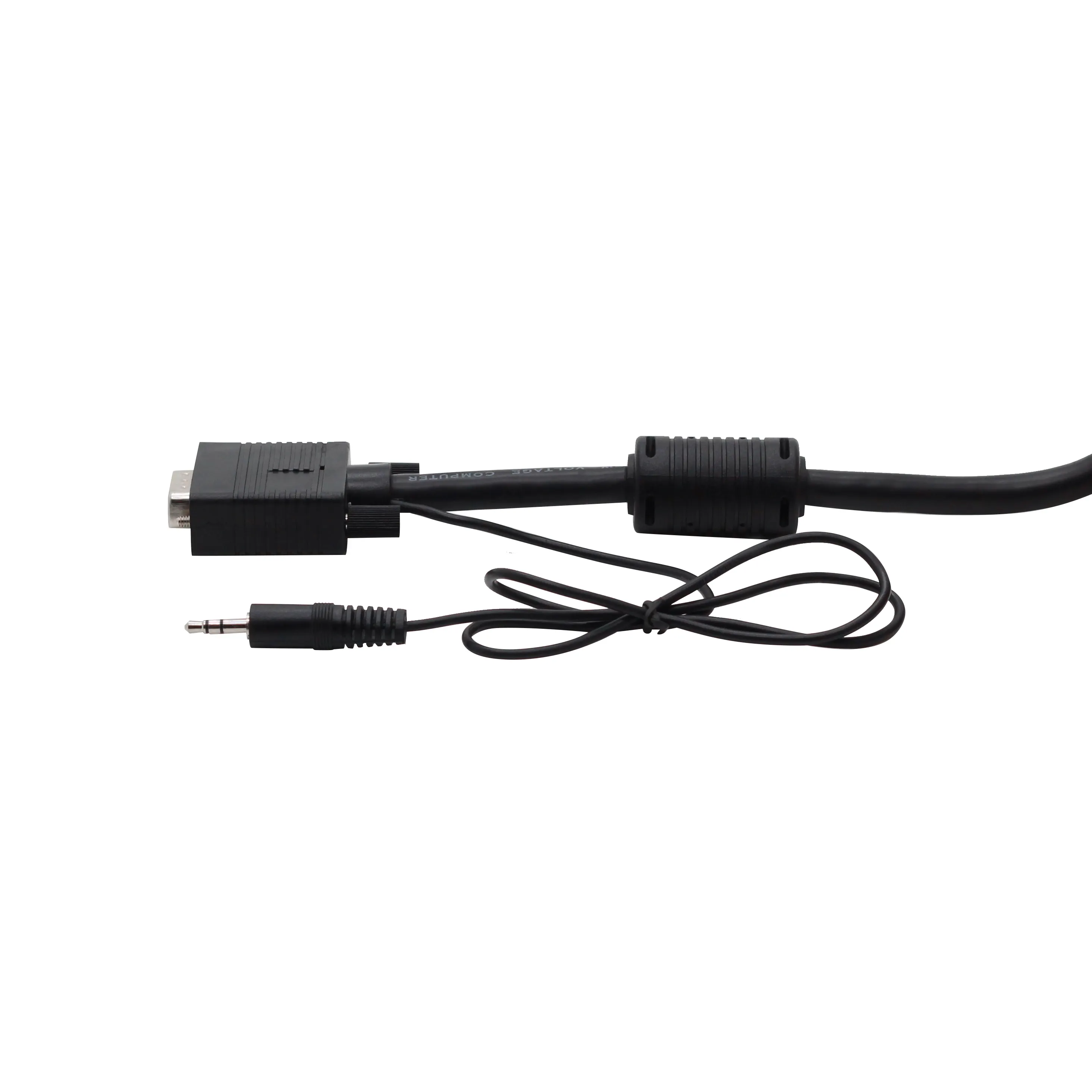 VGA-HDMIケーブル、USB 3.5mmオーディオジャックをサポート、1080P解像度オス-VGA入力