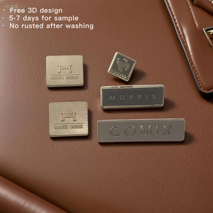 Embossed Metal Plate Brand <strong>Labels</strong> for Clothing Metal <strong>Labels</strong> for Shirts Bags Shoes Technically Engraved <strong>Labels</strong> - Product Image 1