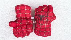 Gants de boxe en peluche HY Spot <span class=keywords><strong>Super</strong></span> Anime <span class=keywords><strong>Hero</strong></span>, jouets pour enfants, cadeau, costume de cosplay, poing vert, araignée rouge, gros gants de boxe en peluche doux - Product Image 6