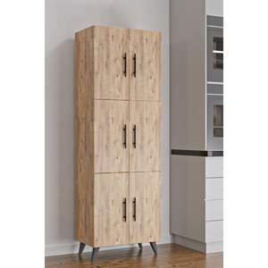 Moderno Armario de Cocina Multiusos de 6 Puertas, Material de MDF y Panel, con 6 Estantes, para Cocina y Baño - Product Image 3