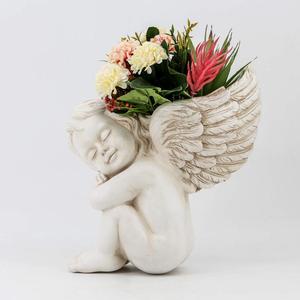 Pot de plantes succulentes et Vase de planteur <span class=keywords><strong>mural</strong></span>, poupée d'ange, décoration murale <span class=keywords><strong>pour</strong></span> plantes succulentes, fausses plantes, <span class=keywords><strong>pour</strong></span> l'intérieur - Product Image 4
