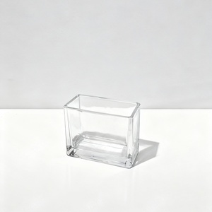 Tavolo quadrato trasparente in vetro acquario quadrato vaso di vetro decorativo quadrato rettangolare chiaro piccolo vaso di vetro <span class=keywords><strong>per</strong></span> fioriera da tavolo - Product Image 4