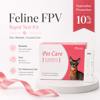 Kit de test rapide FPV haute précision pour chats, antigène du virus de la panleucopénie felin, or colloïdal, kit d'approvisionnement pour hôpitaux vétérinaires