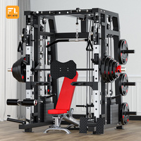 Machine Smith multifonction FULI de haute qualité avec roulement 420 kg pour la musculation à domicile, exercices de fitness, pectoraux et épaules