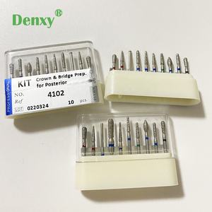 Denxy FG Nha Khoa Burs Cacbua Burs #4102 Chất Lượng Nha Khoa Kim Cương Bur Khoan Crown & Bridge Sau - Product Image 6