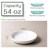 Vente d'usine, bol à pâtes en porcelaine, grands bols de service, assiettes blanches pour fête, soupe, vaisselle en céramique, ensemble de plats