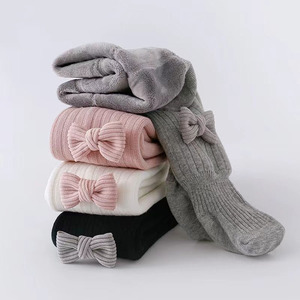 Leggings di Alta Qualità per Bambine con Fiocco, Calze Invernali Foderate e Spesse per Ragazze - Product Image 2
