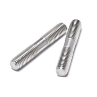 Perno de Doble Extremo de Acero Inoxidable 304 DIN938, Resistente a la Corrosión, M6-M20, para Ingeniería Mecánica
