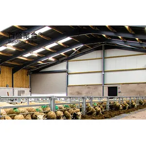 금속 염소 농장 헛간 디자인 강철 구조 양 집 쉼터