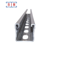 Profilé en C perforé galvanisé à chaud 41x82, norme ASTM, longueur 6m, direct usine, pour support de charge extra-lourde, service de découpe