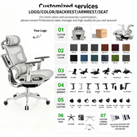 Chaise de bureau ergonomique en maille avec siège pivotant, matériaux en mousse et PU pour usage domestique ou professionnel - Fournisseur OEM en gros