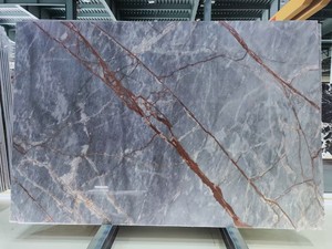 Cuarcita Azul <span class=keywords><strong>Mare</strong></span> Pulida en Losa Grande, Encimera de Cuarcita Impermeable para Villa Moderna con 1 Año de Garantía - Product Image 3