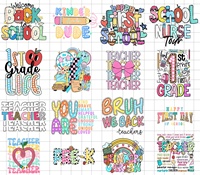 Transferts PNG à pois Dalmatien pour l'école – Motif thermocollant à décollage à chaud, prêt à être expédié – Transfert pour T-shirt