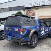 Capot de camionnette en alliage d'aluminium à double cabine, étanche, avec verrouillage, pour Ford F150 Ranger Toyota Tacoma 5ft 6ft Hilux
