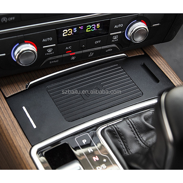 For AUDI A6 A7 2014-2018 New Product Hot Wholesale Qi 15W Car Charger Fast Quick Charging Custom Wireless Charger Power Bank