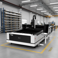 Machine de découpe laser fibre CNC portable haute vitesse 3kW 4kW avec contrôle Cypcut pour acier inoxydable, acier au carbone, tôle métallique BMP