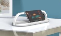 3 In 1 Mobiel Laadstation 15W Snelle Draadloze Opladerstandaard Met Led-Lamp En Afneembare Wekker