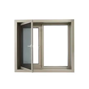 China Manufacturer Aluminum Frame Casement Window Simple Design Aluminum Casement Window For Home