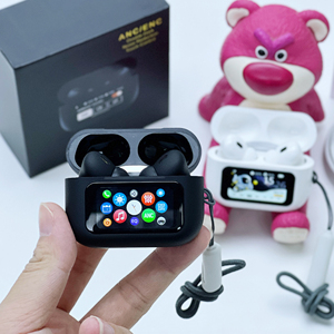 New màn hình thông minh TWS Bluetooth tai nghe A9pro không dây Earbuds BT 5.4 với 13 ngôn ngữ hiển thị kép Tai cuộc gọi điện năng thấp Type-C - Product Image 1