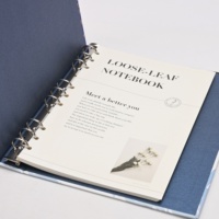 Album à anneaux en papier personnalisé OEM, multi-usages, pour catalogue/carnet/porte-cartes photo, recyclable, durable, impression UV/numérique
