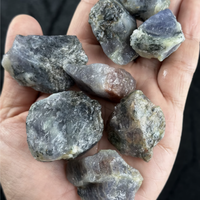 Natürliche Blutroter Iolith Edelsteine Seltene Rohkristalle Hochwertige Dichroismus-Cabochons für Schmuckherstellung