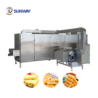 Machine de fabrication de snacks fourrés, ligne de production de craquelins de riz, machine de fabrication de snacks de riz fourrés avec extrudeuse à double vis