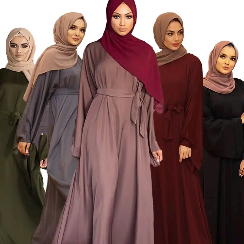 Vestido Abaya modesto Khimar árabe para mujer, caftán marroquí con capucha, Túnica turca islámica, Jalabiya, venta al por mayor, otoño de Dubai, 2023
