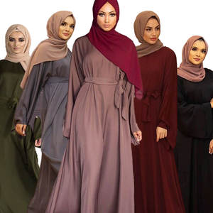 Vestido Abaya modesto Khimar árabe para mujer, caftán marroquí con capucha, Túnica turca islámica, Jalabiya, venta al por mayor, otoño de Dubai, 2023 - Product Image 1