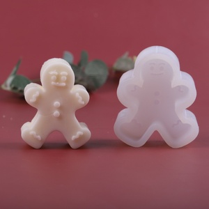 Molde de silicona personalizado de grado alimenticio para decoración navideña 3D DIY: árbol, hombre de jengibre, mano, para hacer chocolate y dulces - Product Image 4