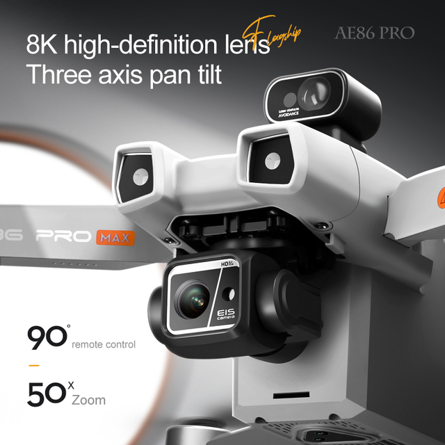 2026 Professional 4K UHD Camera LED Foldable Brushless 5G WIFI GPS 4km Flight Obstacle Avoidance Remote Control RC Smart UAV