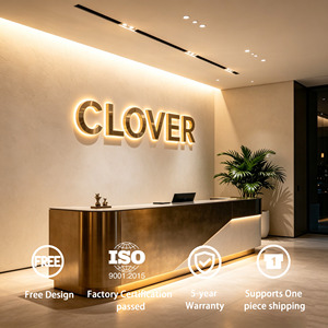 Insegna con Lettere Retroilluminate Personalizzate, Lettere LED 3D per Attività Commerciali, Insegna Retroilluminata per Decorazione Murale Reception, Logo - Product Image 6