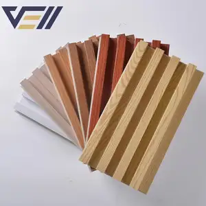 New Material Indoor Wpc Wall Panel Decorative Light Weight Wood- Shaped Wpc Wall Panel For Household