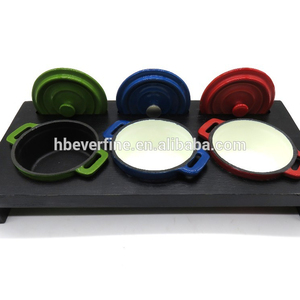 Mini-<span class=keywords><strong>cocotte</strong></span> en fonte émaillée <span class=keywords><strong>de</strong></span> 10 cm et faitout écologique - Product Image 5