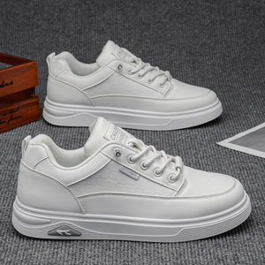 Chaussures de sport décontractées tendance en cuir PU de haute qualité, respirantes, pour hommes, pour la course en plein air, le skateboard, printemps, hiver, imperméables - Product Image 4