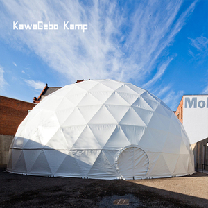 Tente dôme géodésique de <span class=keywords><strong>luxe</strong></span> Kawagebo Kamp 10M en PVC pour fêtes, salons professionnels, camping extérieur, glamping, hôtel, maison avec salle de bain - Product Image 5