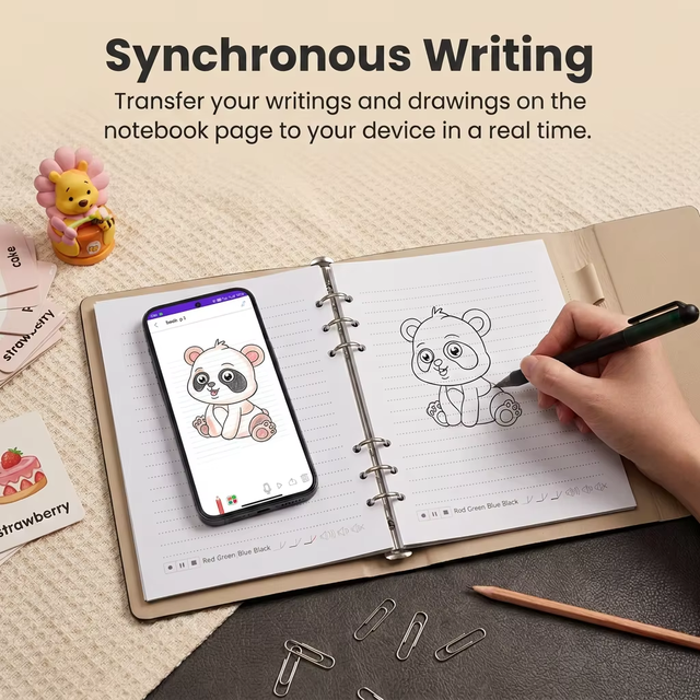 Portable Easy Notepad Digital Cloud Storage Electronic Digital Writing Sync Dot matrix Pen Smart Notebook With App