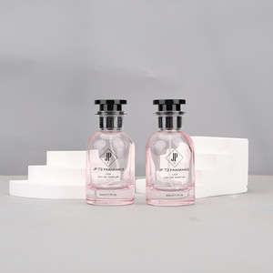 50ml Perfume <b>Spray</b> <b>Bottle</b> Wooden Cap Glass Portable Travel Luxury Refillable <b>Empty</b> Perfume <b>Bottle</b> - Product Image 1